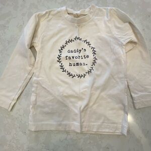 Charming Cream Long Sleeve Tee for Kids